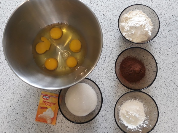 Торт Птичье молоко - рецепт теста - ингредиенты