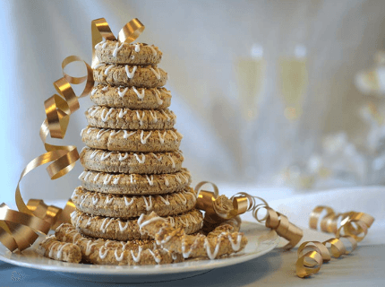 Пирамидка Kransekake на Рождество | Торт на заказ во Львове