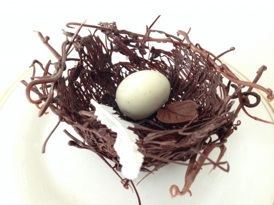 Шоколадное гнездо | Оформление торта
