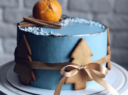 Декор тортов на Новый год | Торт на заказ во Львове